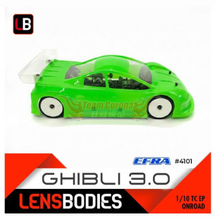 Lensbodies Ghibli 3.0 1/10 Light weight On-road 190mm body 